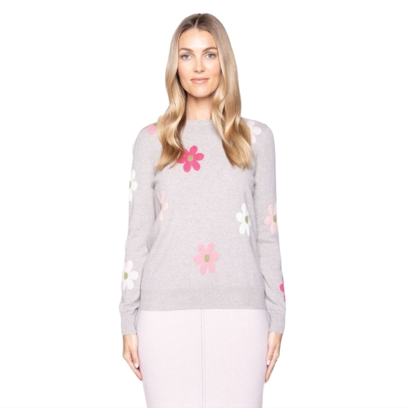 Black Goat Sweaters - Black Goat Cashmere Daisy Sweater Gray Women's Large